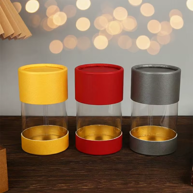 Boîte cylindrique artisanale pour le bricolage