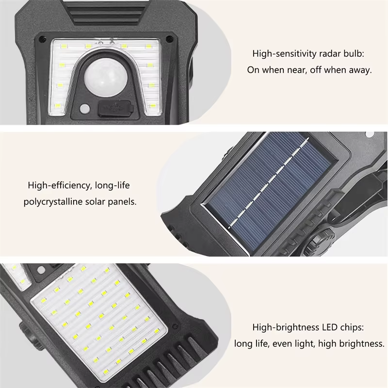 Lampes solaires à clipser pour l'extérieur