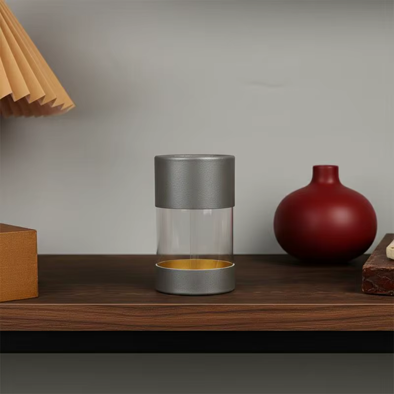 Boîte cylindrique artisanale pour le bricolage