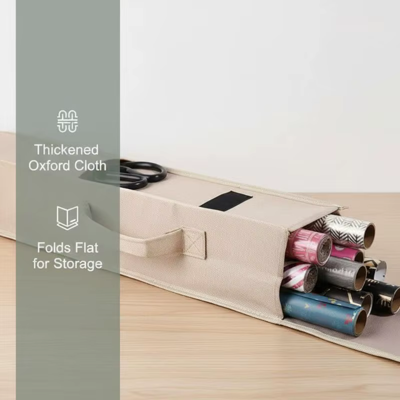 Sac de rangement en tissu Oxford grande capacité pour papier d'emballage