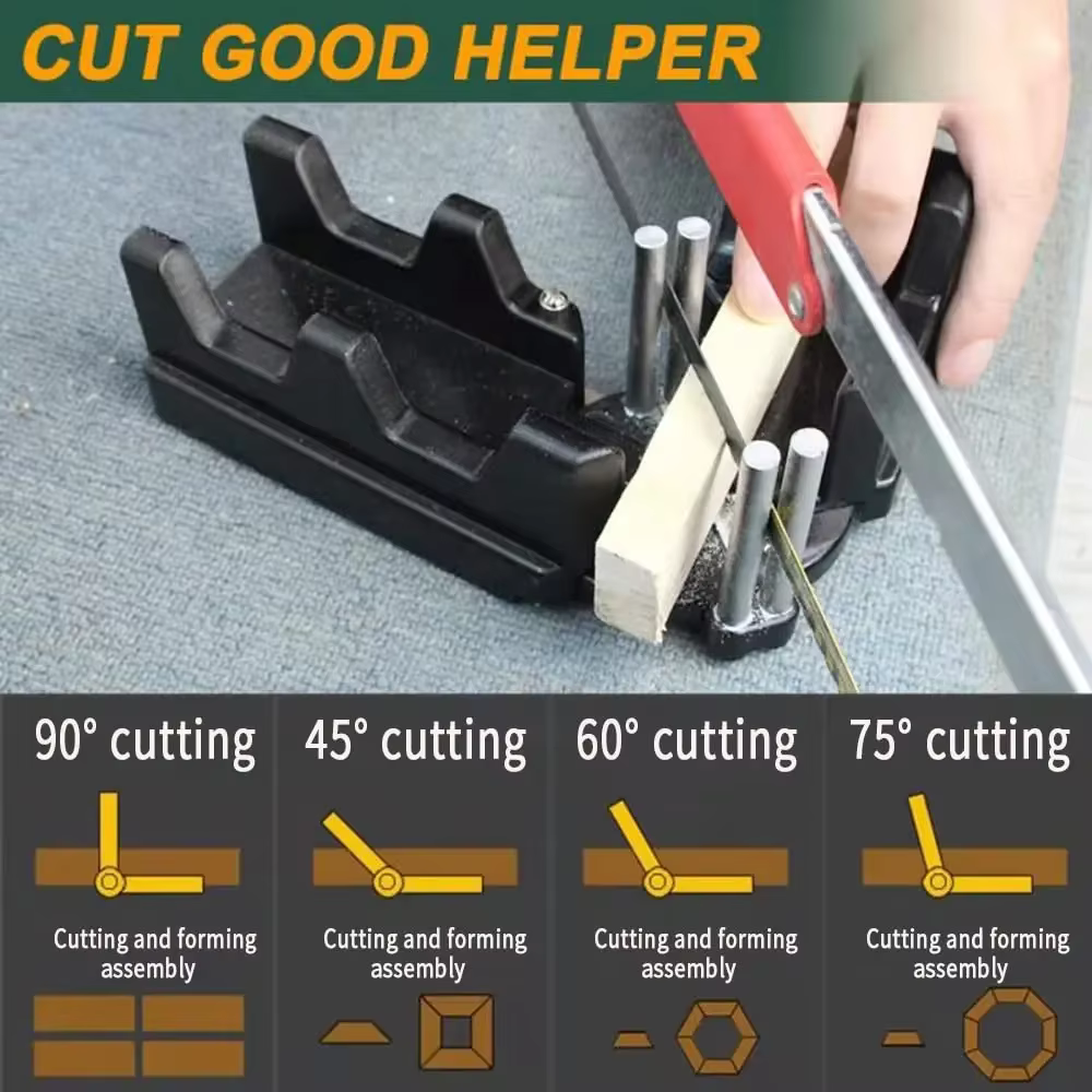 Outil de coupe de mesure d'onglet 2 en 1