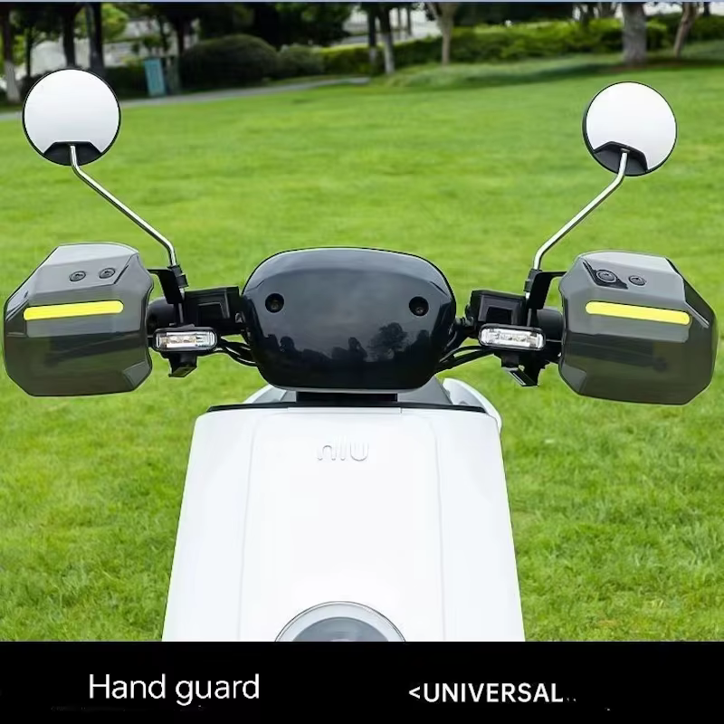 Protection des mains facile à installer et à démonter pour scooter moto ATV avec bande réfléchissante de nuit