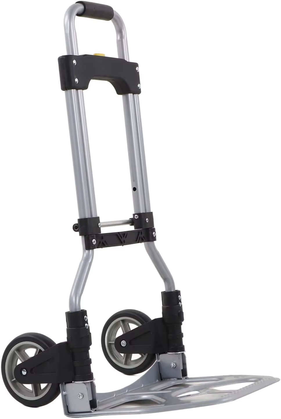 Camion à main pliant en aluminium pour industriel et ménage, chariot de transport avec capacité de charge de 70 kg et 2 roues, pliable