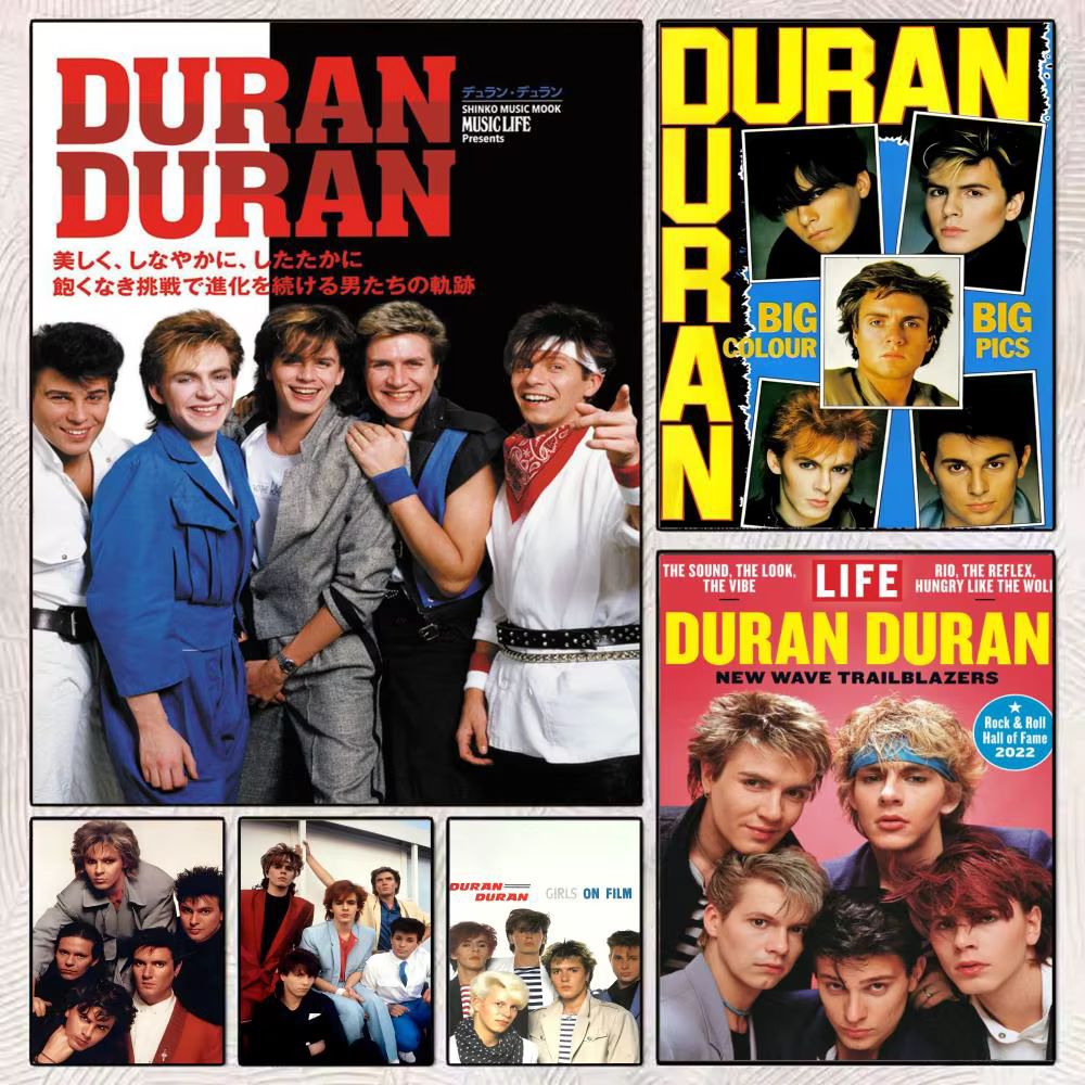 Affiche de groupe D-Duran Duran des années 80