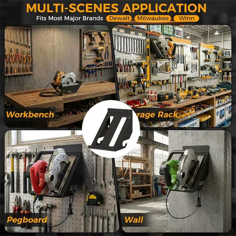 Organisateur support stockage sciage circulaire robuste pour hangar Garage atelier panneaux perforés organisation