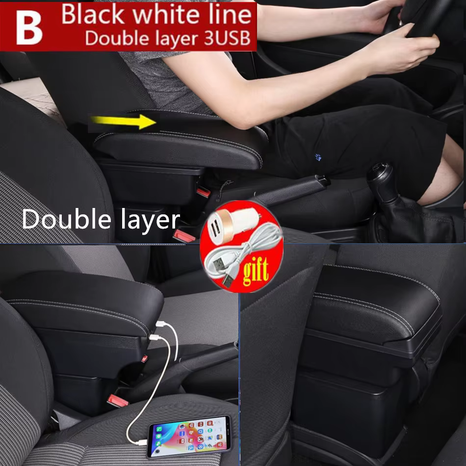 Boîte d'accoudoir pour Ford Fiesta Mk5