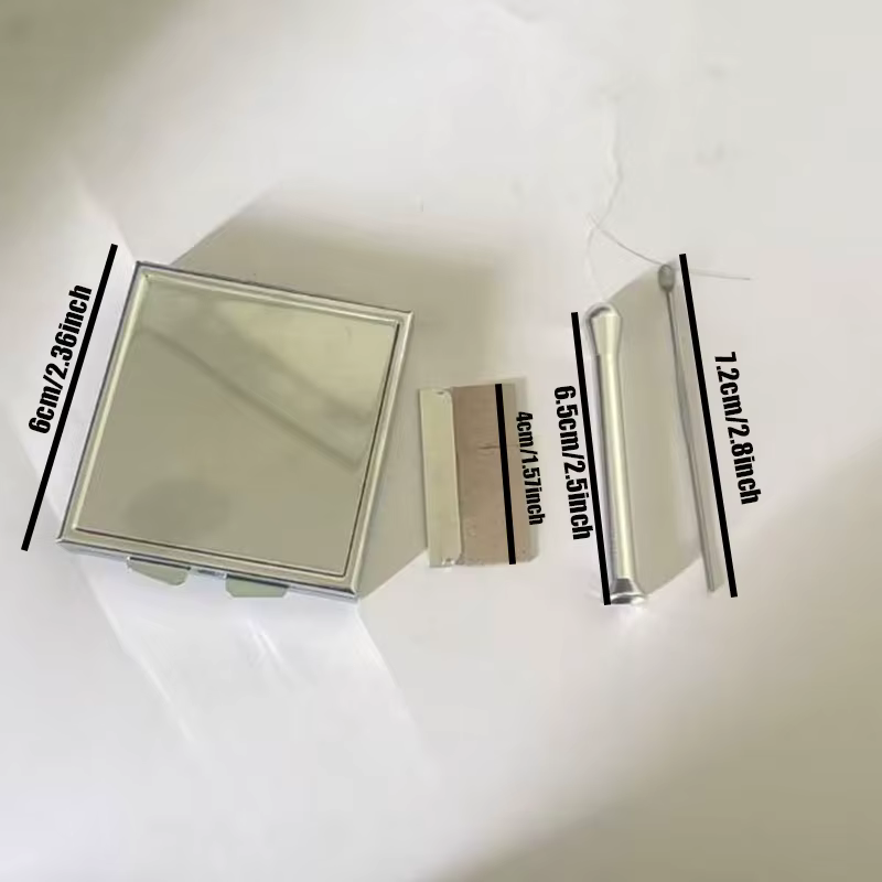 1 Ensemble de Boîtes à Cigarettes Argentées – Étui Métallique Portable pour 4