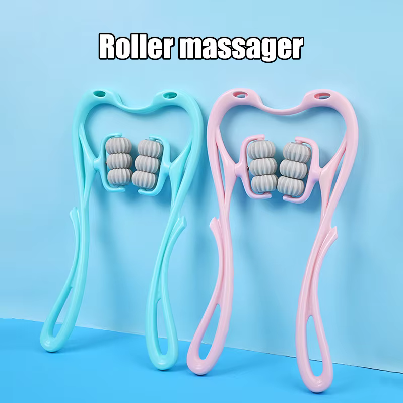 Masseur de cou Cervical, pince de cou manuelle, rouleau de pétrissage multifonctionnel, masseur de Relaxation des épaules et du cou à 6 boules