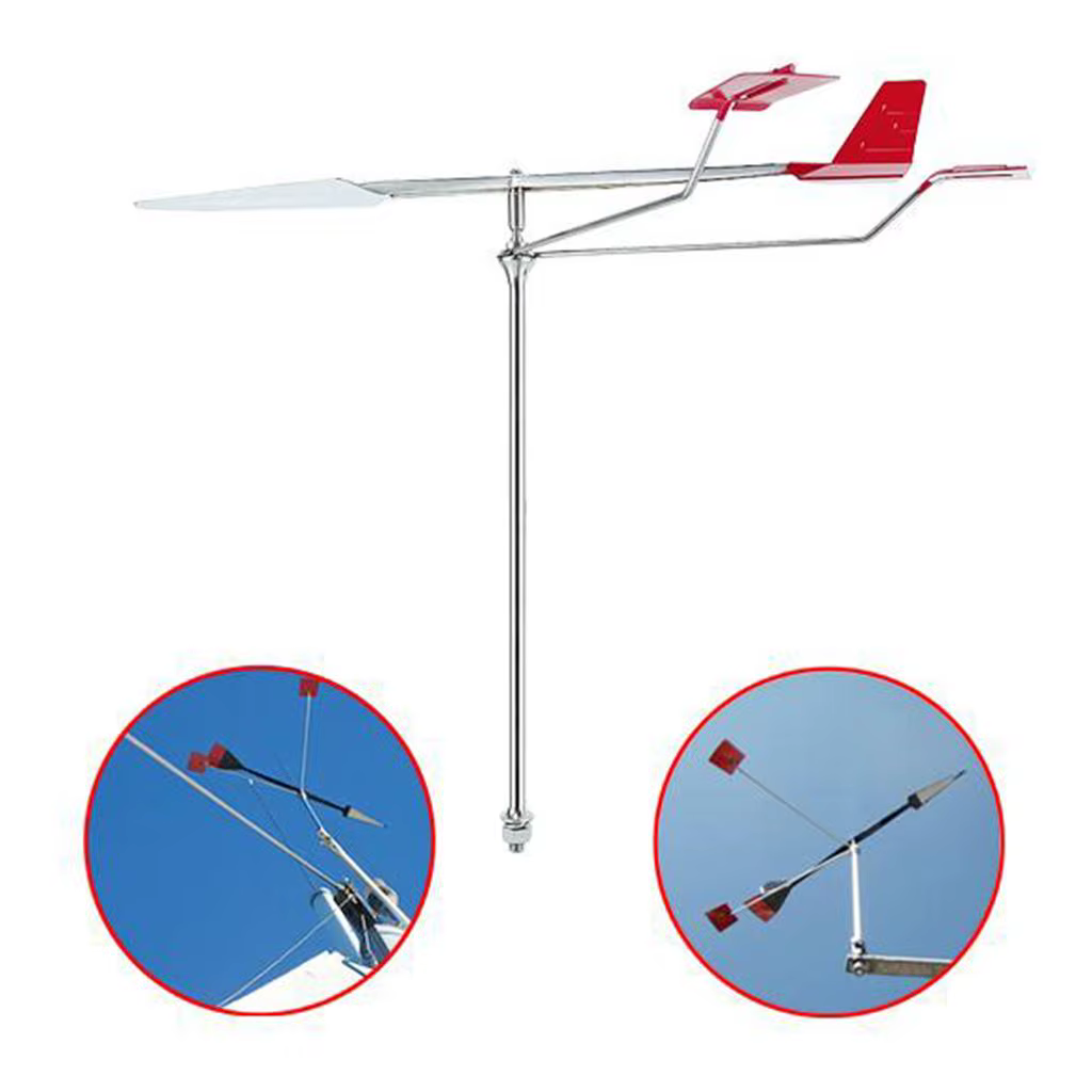 Instrument de détermination de la direction du vent en acier inoxydable, anémomètre, outil de navigation marine pour la sécurité des bateaux