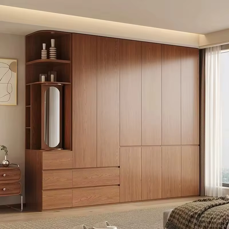 Armoire de Luxe Moderne pour Hôtel, Rangement Suspendu pour Vêtements, Penderie en Bois pour Chambre à Coucher, Meuble de Rangement Gain de Place, Armoire Ropero pour la Maison