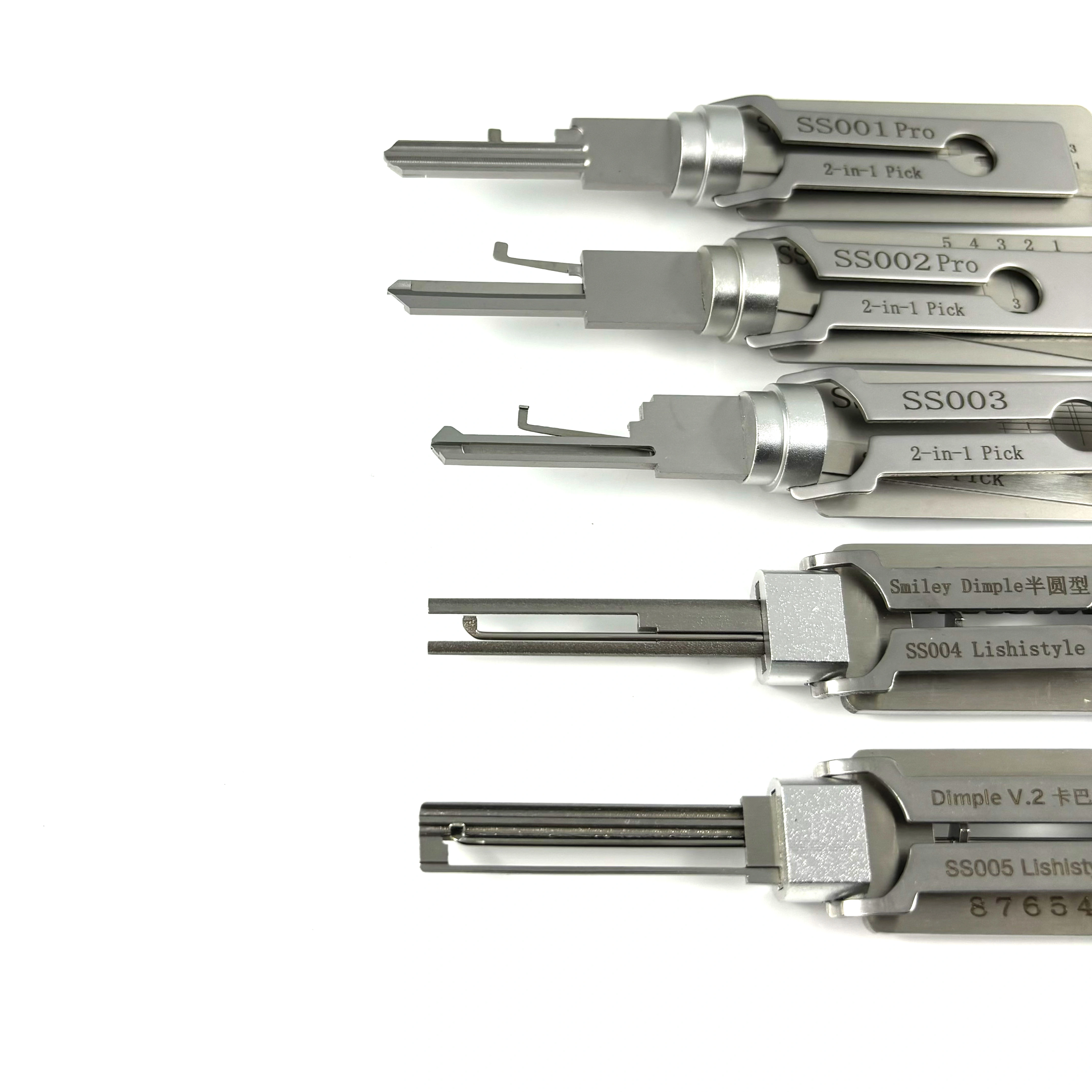 Ensemble de 5 outils de serrurier SS001 SS002 SS003 SS004 SS005
