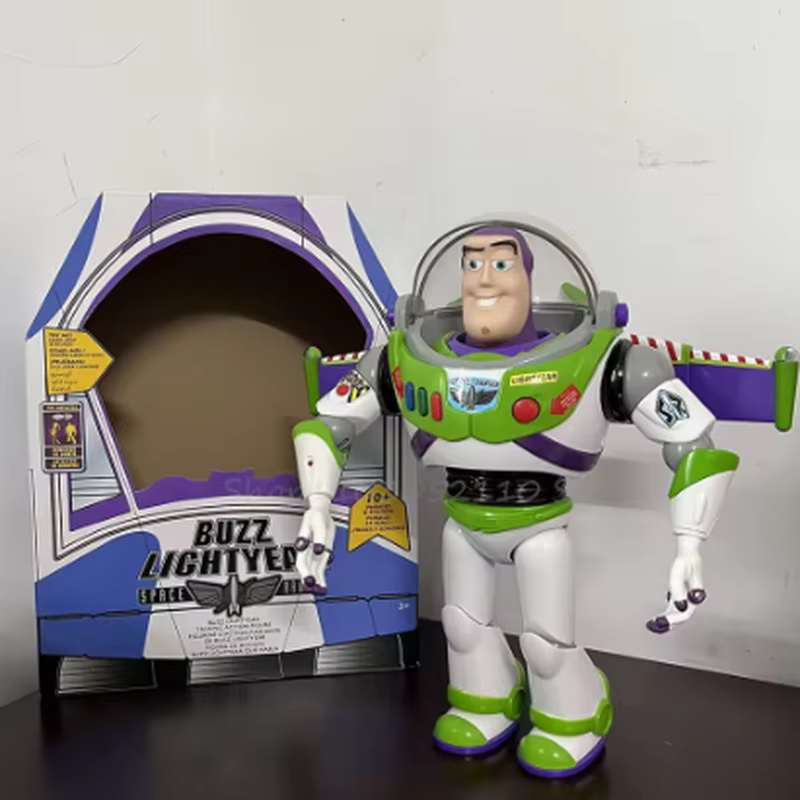 Figurine articulée Buzz Lightyear Space Ranger avec son et lumière, ornement de bureau à collectionner pour collectionneurs adultes