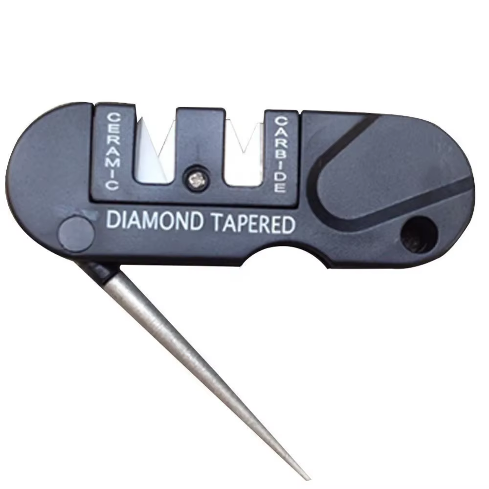 Affûteur de couteaux en carbure de céramique de tungstène Portable 4 en 1