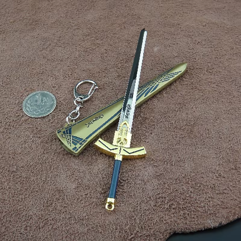 16 cm Excalibur Fate/stay night Saber King Arthur Métal Épée Périphériques De Jeu Armes Miniatures Ornement De La