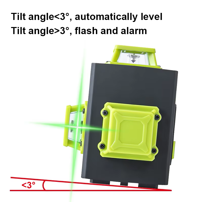Pracmanu Niveau laser 3D 12 lignes Mini