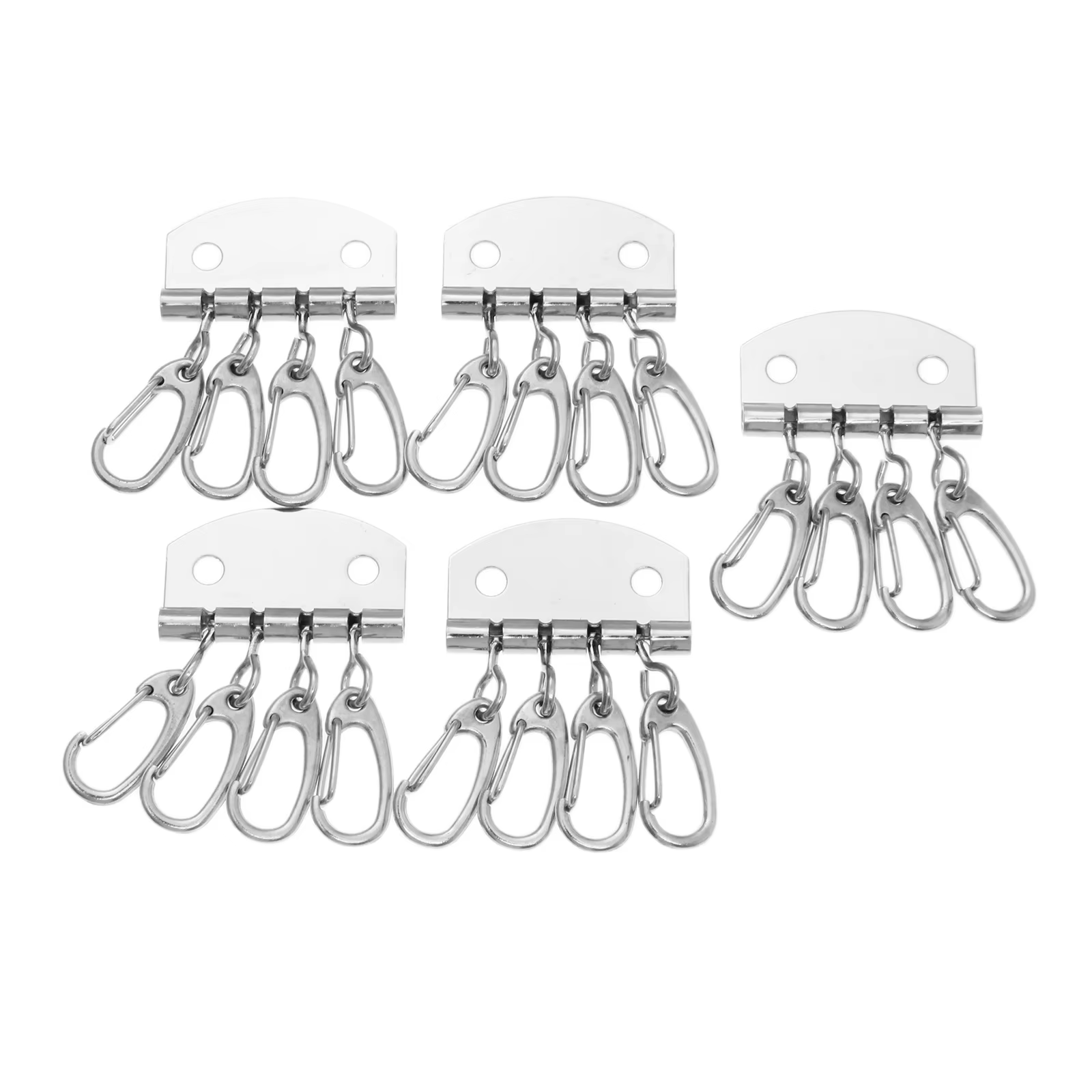 Lot de 5 porte-clé à couture, lot de 4 à 6 crochets, accessoires de bricolage