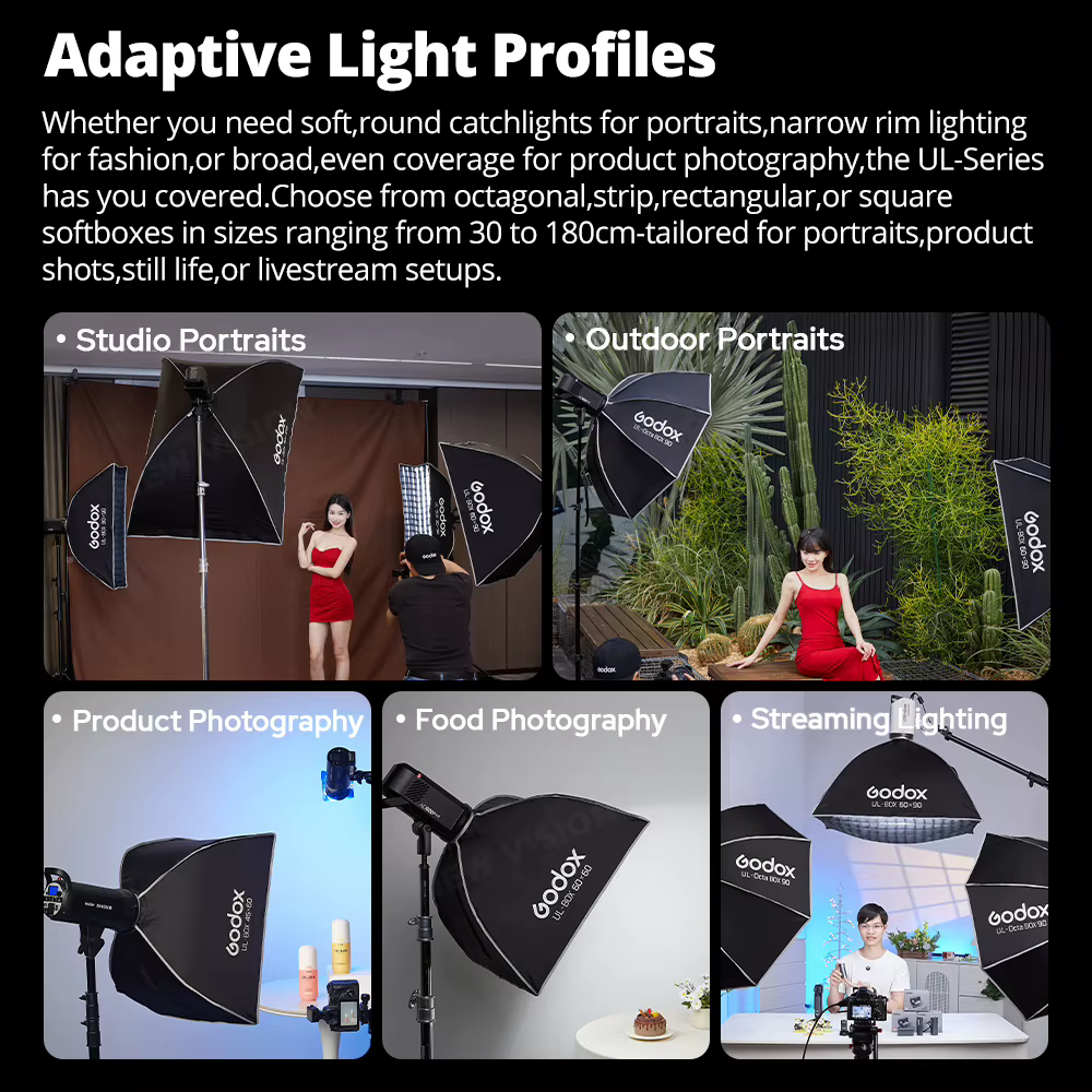 GODOX UL-Octa BOX /UL-BOX Softbox parapluie à dégagement rapide pour la photographie de produits