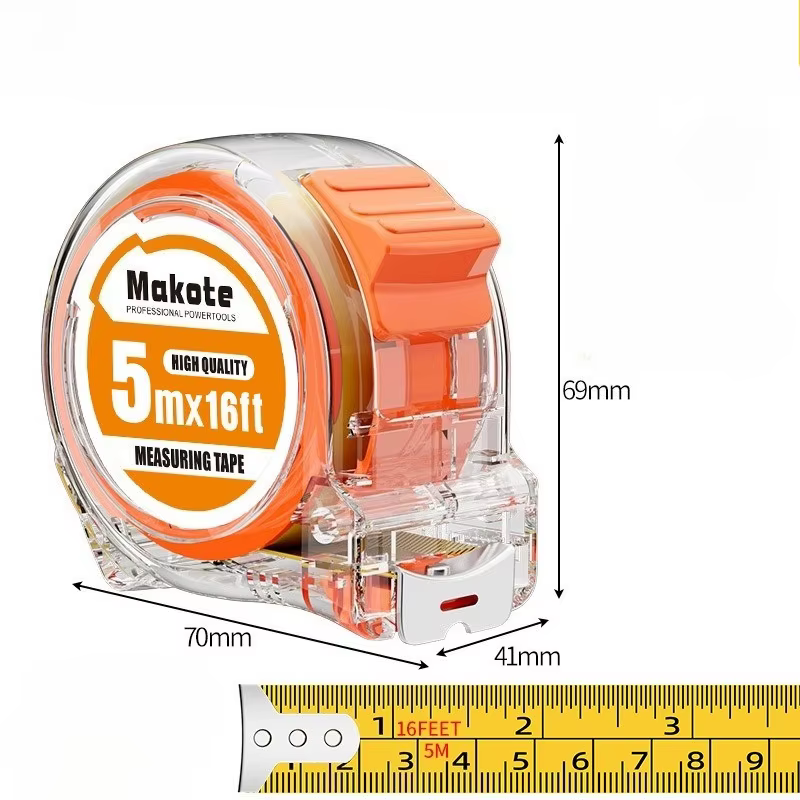 Ruban à mesurer en acier inoxydable de haute qualité 3/5/7