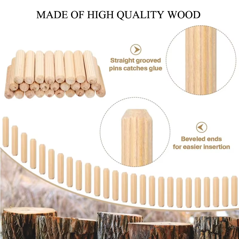 Ensemble de broches en bois pour armoire
