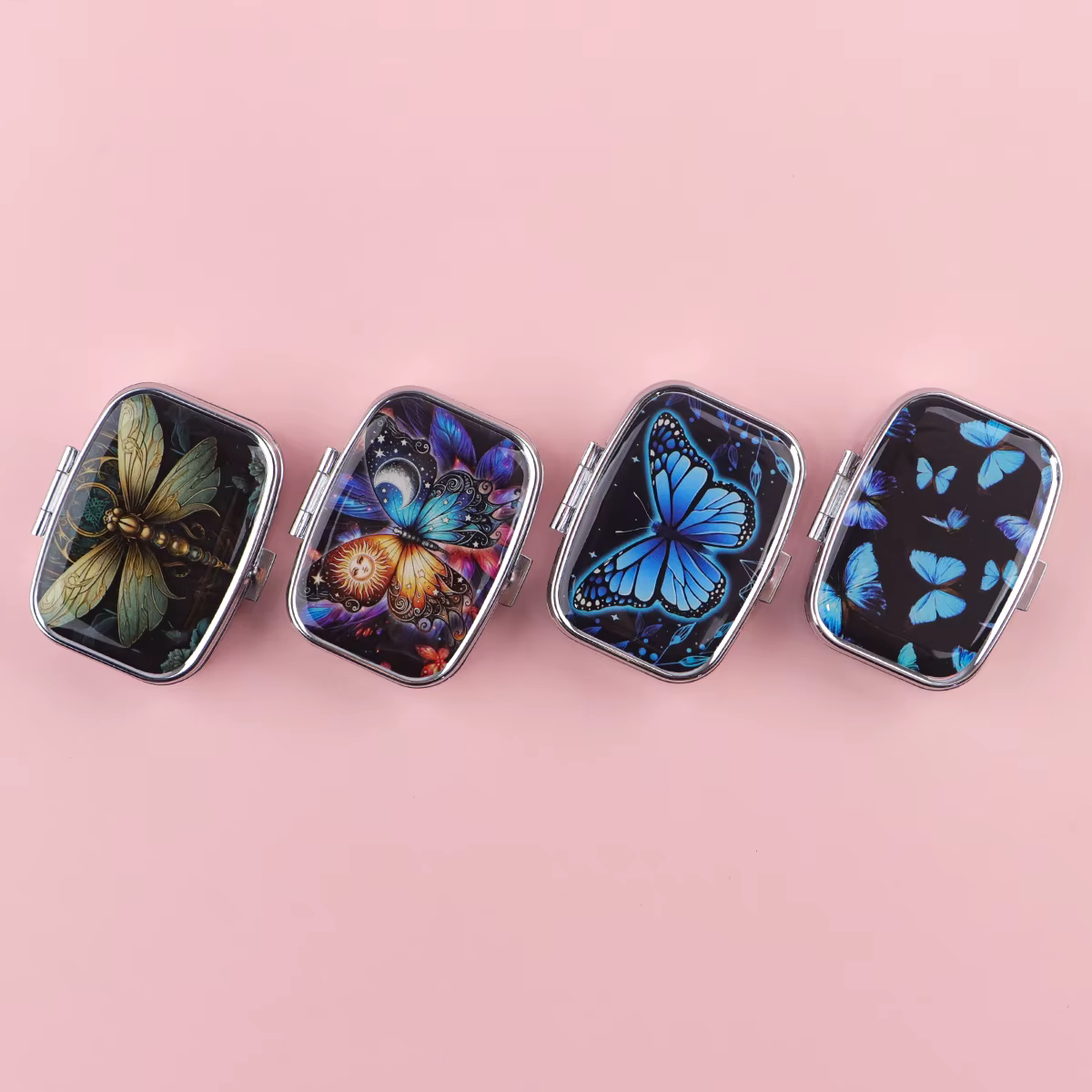 Boîte à pilules série papillon