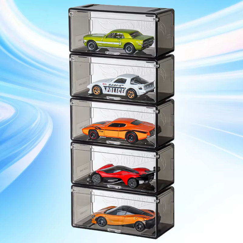 Hotwheels 1:64 échelle modèle boîte de rangement de voiture anti-poussière Snap-Fit Combinable jouet voiture vitrine pour véhicules à collectionner