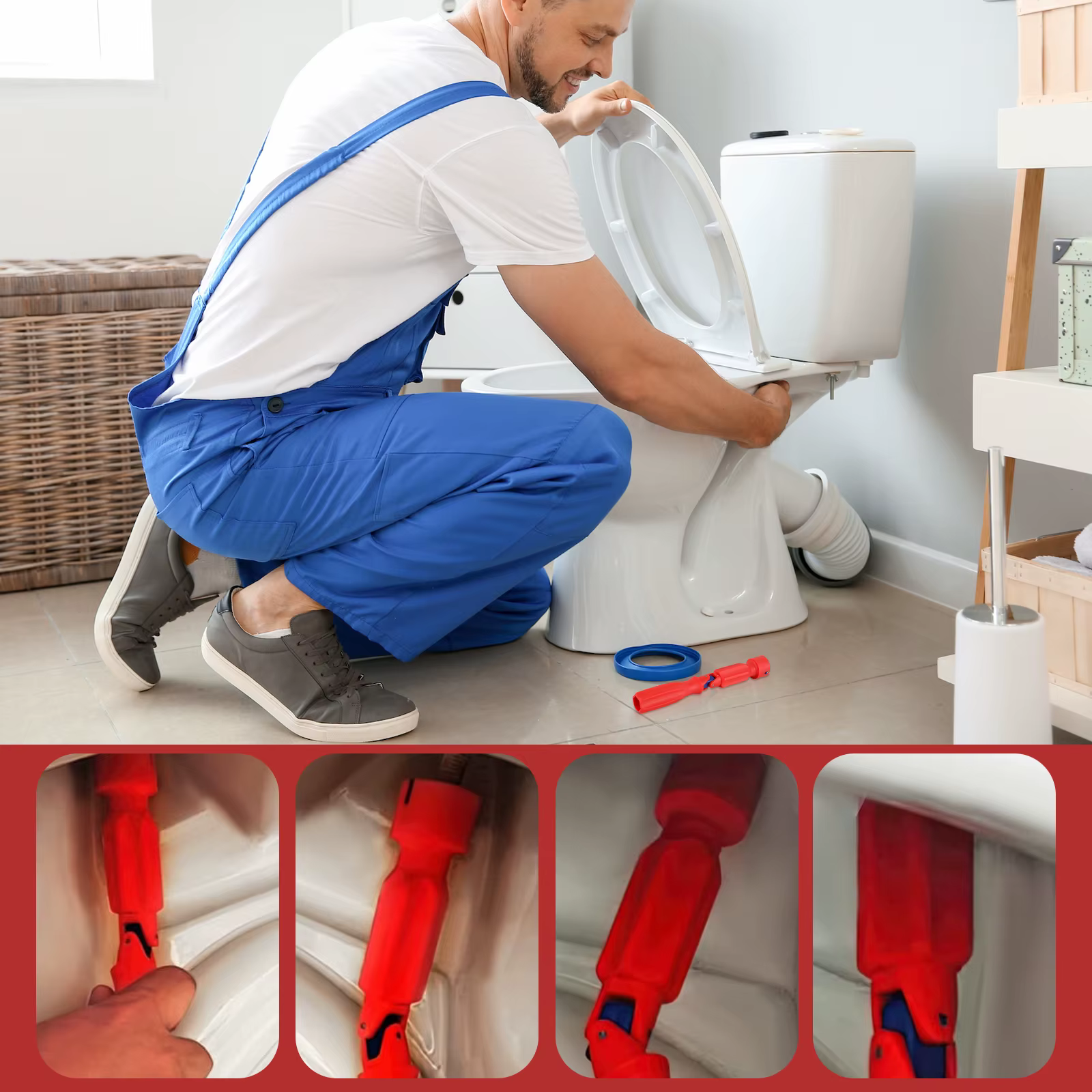 Clé d'installation de siège de toilette portable 10/13/17 mm