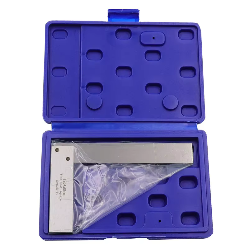 Règle d'angle en forme de L en acier au carbone de haute précision - 90 ° Outil de mesure à angle droit pour le travail