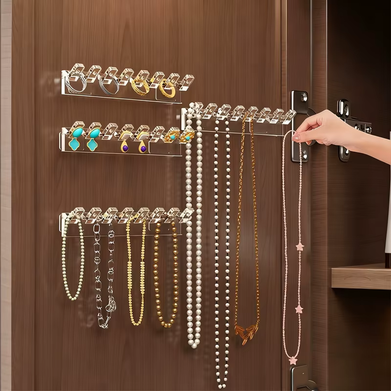 Organisateur de colliers auto-adhésif 3/6 pièces