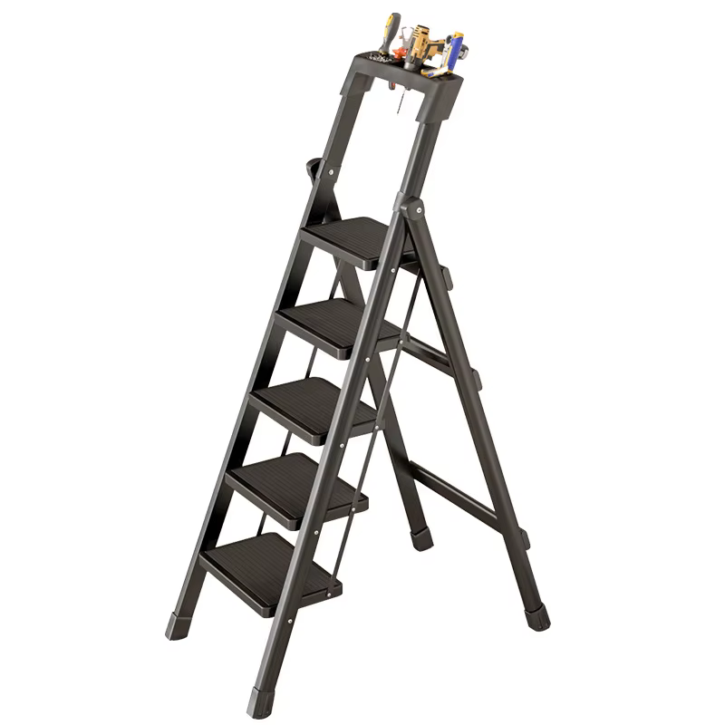 Escabeau pliant télescopique en aluminium
