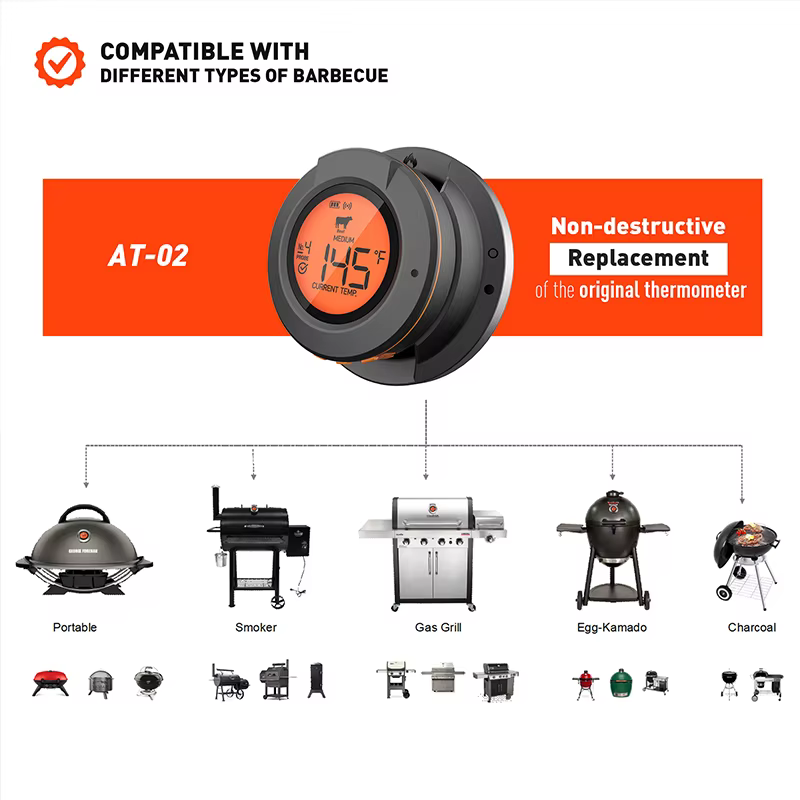 Thermomètre de four numérique Bluetooth