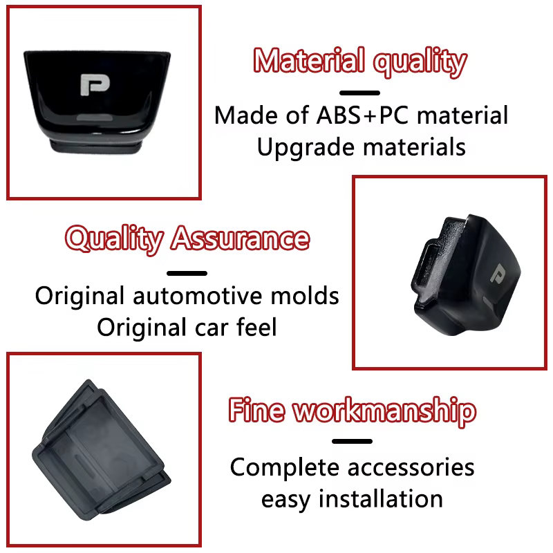 Pour Porsche Cayenne 2018-2023 9Y 0713140 Un kit de réparation de clé P de stationnement de bouton de changement de vitesse de console centrale intérieure de voiture