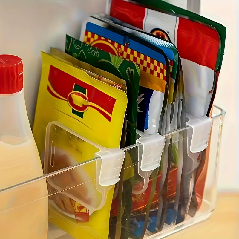 13 pièces de séparateurs de rangement pour porte latérale de réfrigérateur, réglables, épaissis, transparents, combinables pour gagner de la place