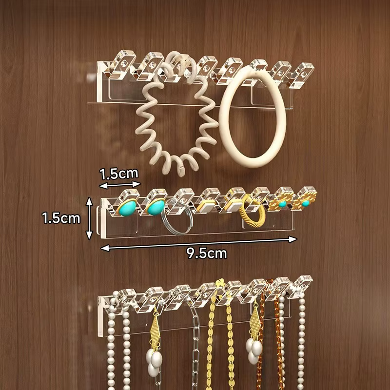 Organisateur de colliers auto-adhésif 3/6 pièces