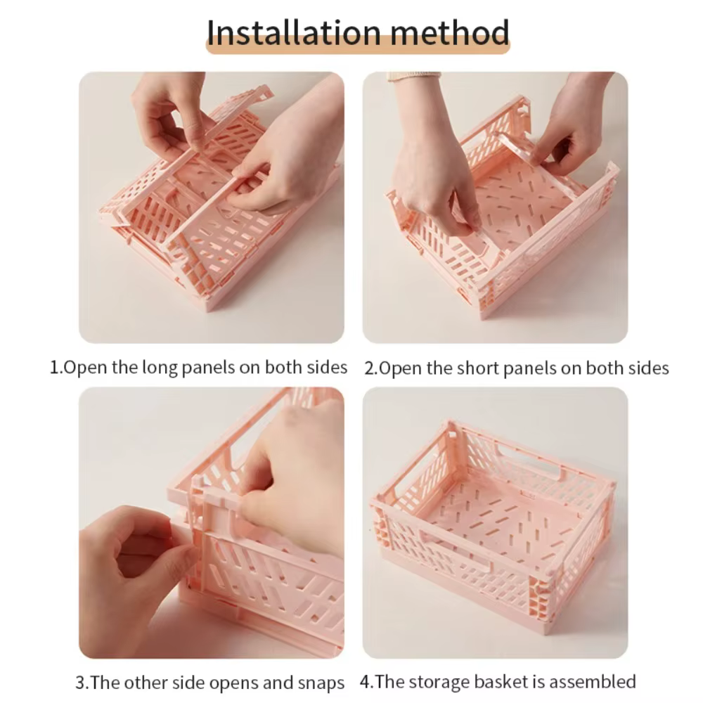 Caisse de rangement pliable en plastique