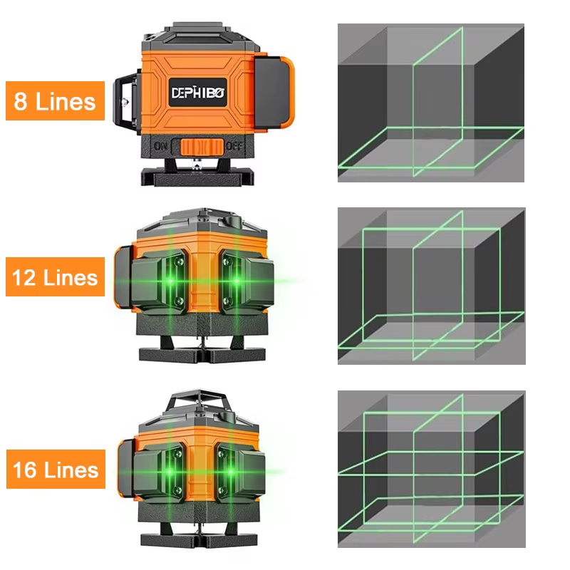 Niveau Laser professionnel 4D 16 lignes