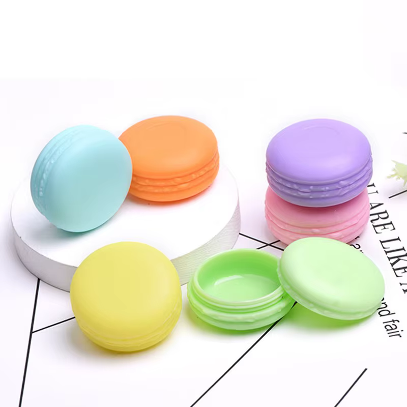 Conteneurs cosmétiques vides Macarons couleur bonbon