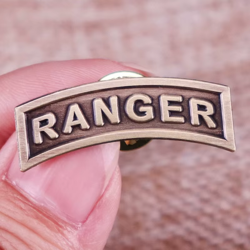 Insigne de compétence Ranger, insignes de commando, broche en alliage bronze antique, polyvalente pour uniforme de travail