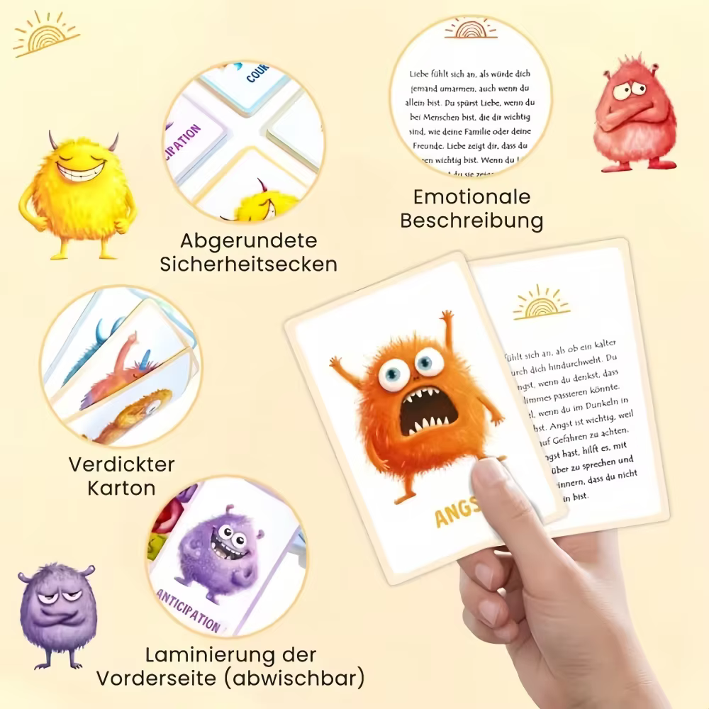 Jeu de cartes « Monstre émotionnel »