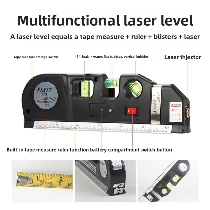 Niveau Laser infrarouge 4 en 1