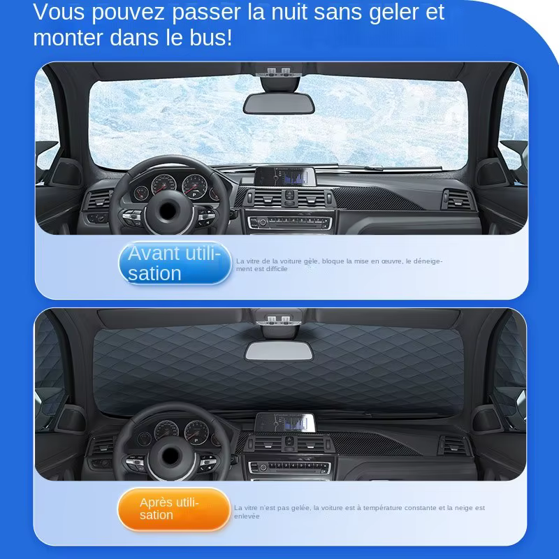Juste magnétique pour pare-brise avant de voiture