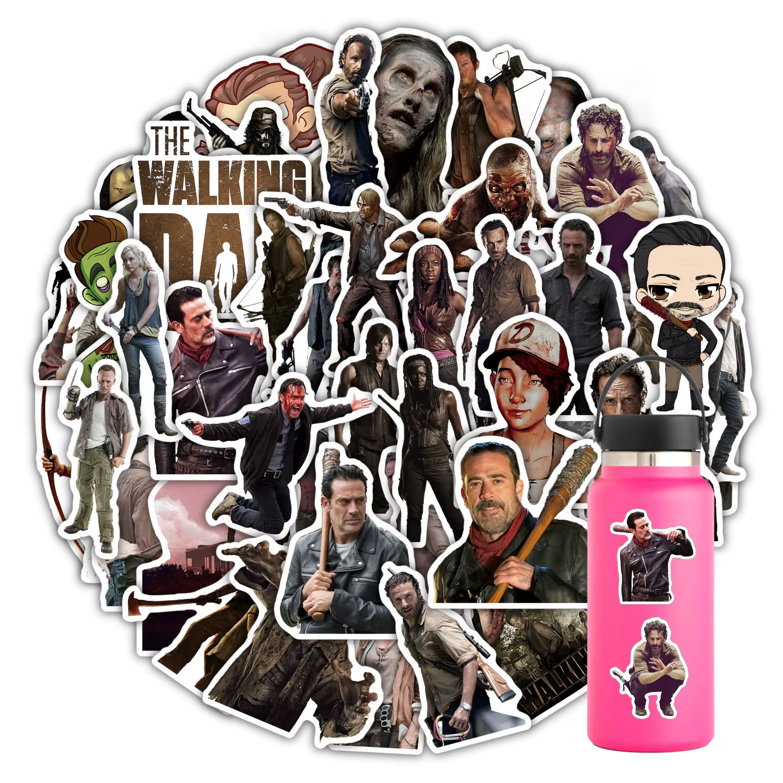 10/30/50 PIÈCES Série TV Classique The Walking Dead Graffiti Autocollants Personnalisés Créatifs Décoratifs Skateboard