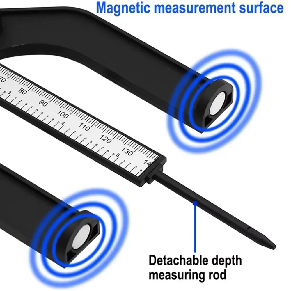 ETOPOO 80CMLCD magnétique auto-baste ouverture routeurs à main Instrument de mesure jauge de profondeur numérique