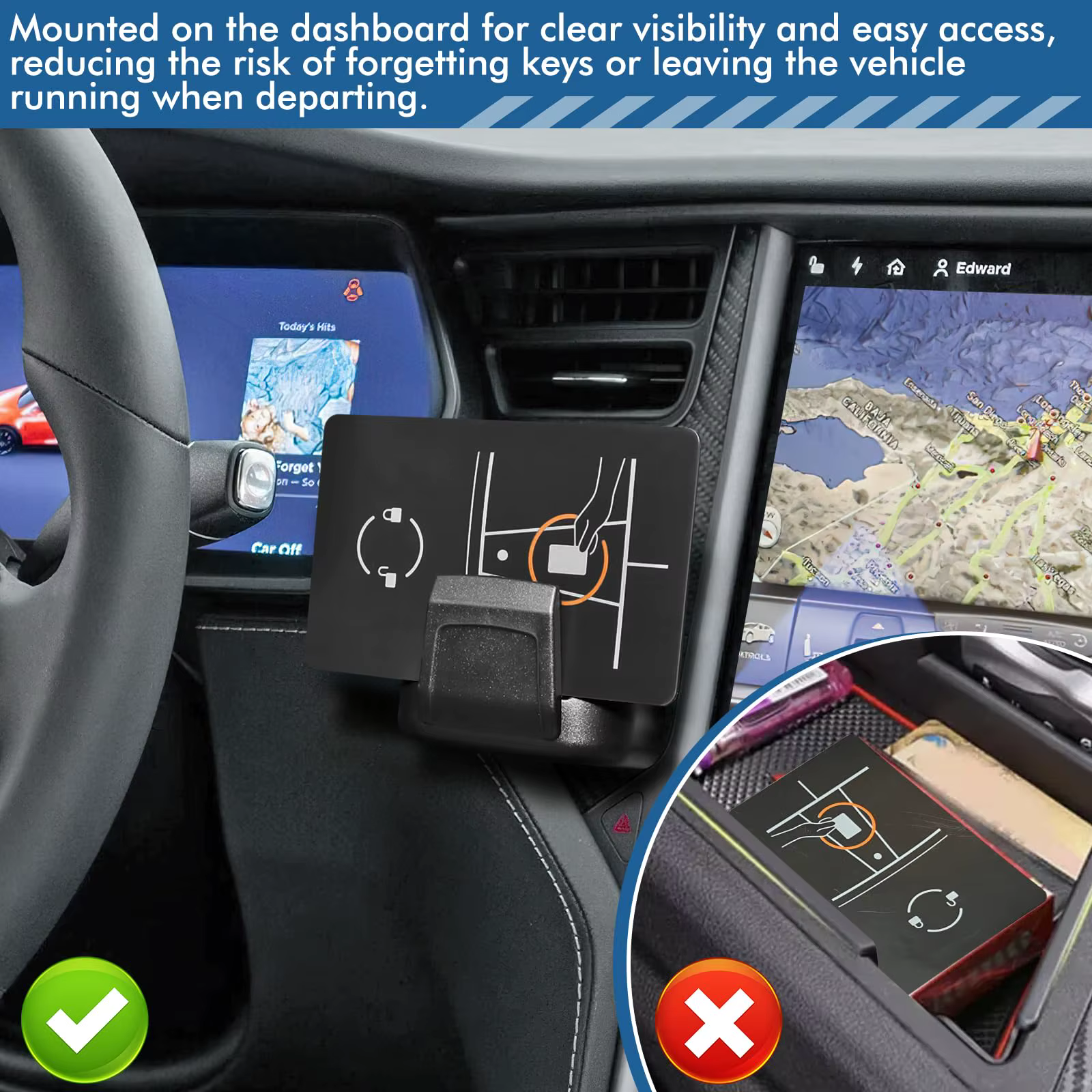 Boîte de rangement pour clés de voiture