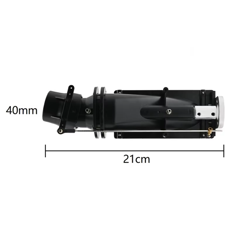Propulseur à Jet d'Eau de 40mm avec 3 Hélices, Pompe de Pulvérisation Puissante, Moteur 775, pour Bateau Radiocommandé