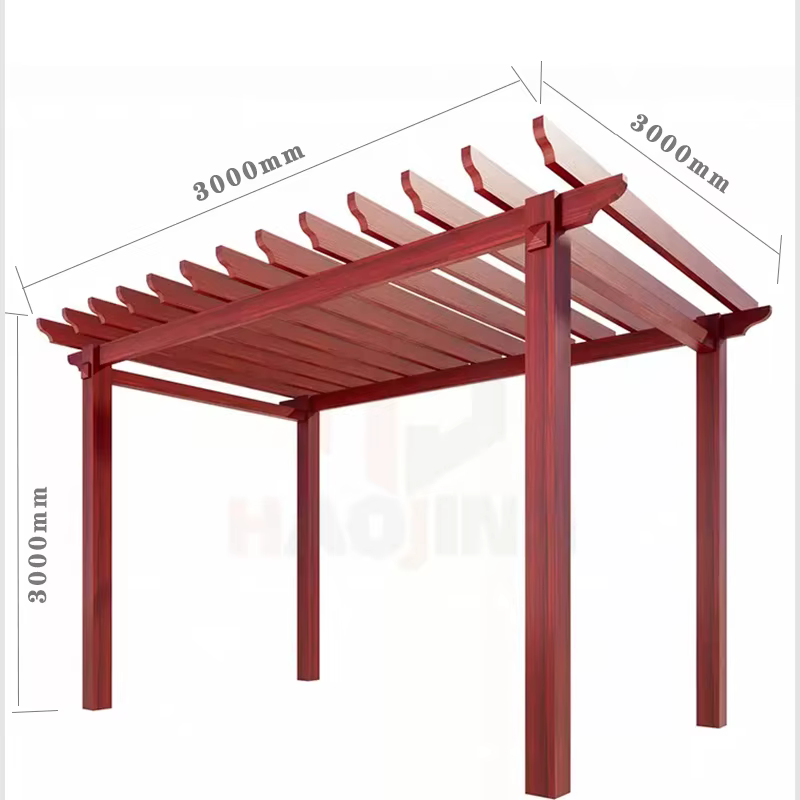 Gazebo de jardin extérieur galerie de treillis de raisin pavillon en aluminium 3x3 3x6 Pergola en métal Bioclimatica