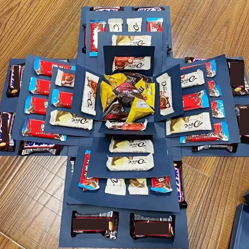Boîte d'emballage cadeau pour fête d'anniversaire et de mariage