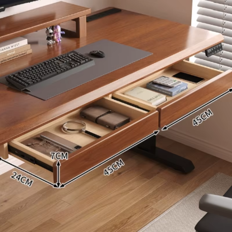 Grand tiroir sous le bureau