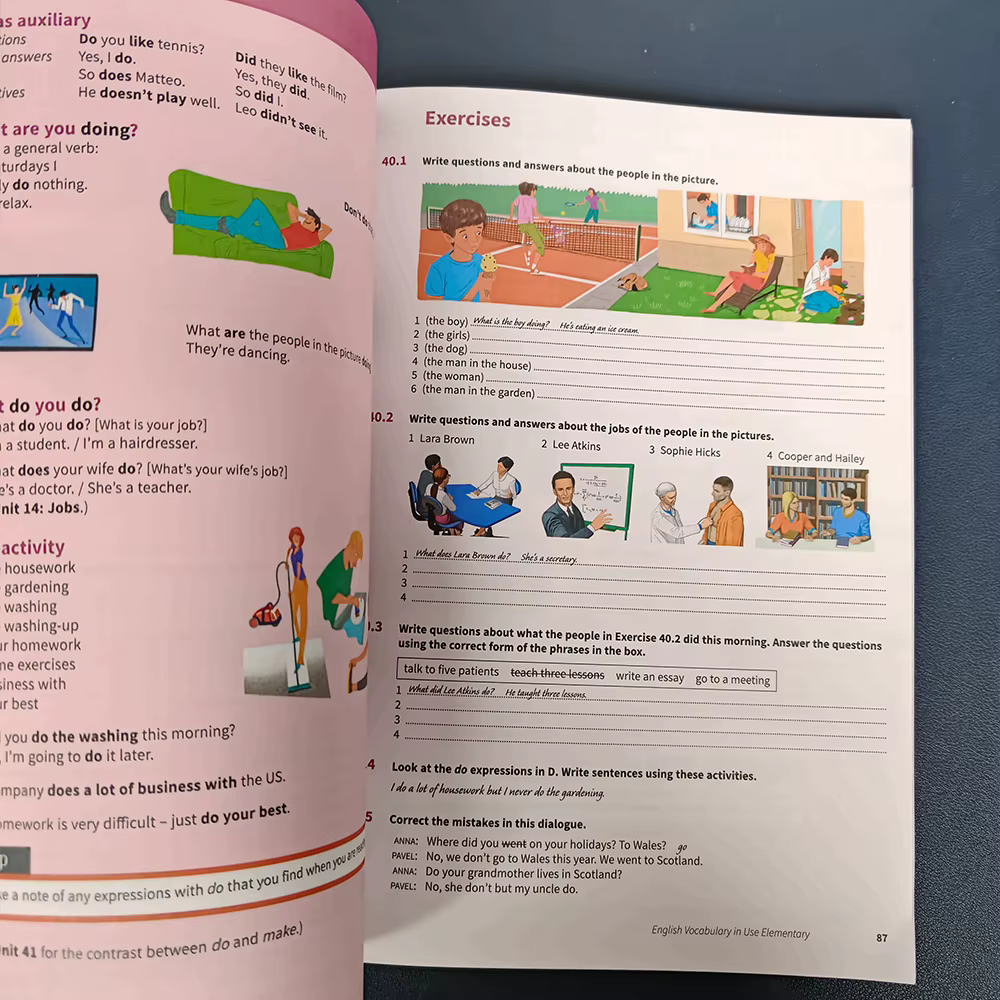 Livres de Collection de vocabulaire en utilisation