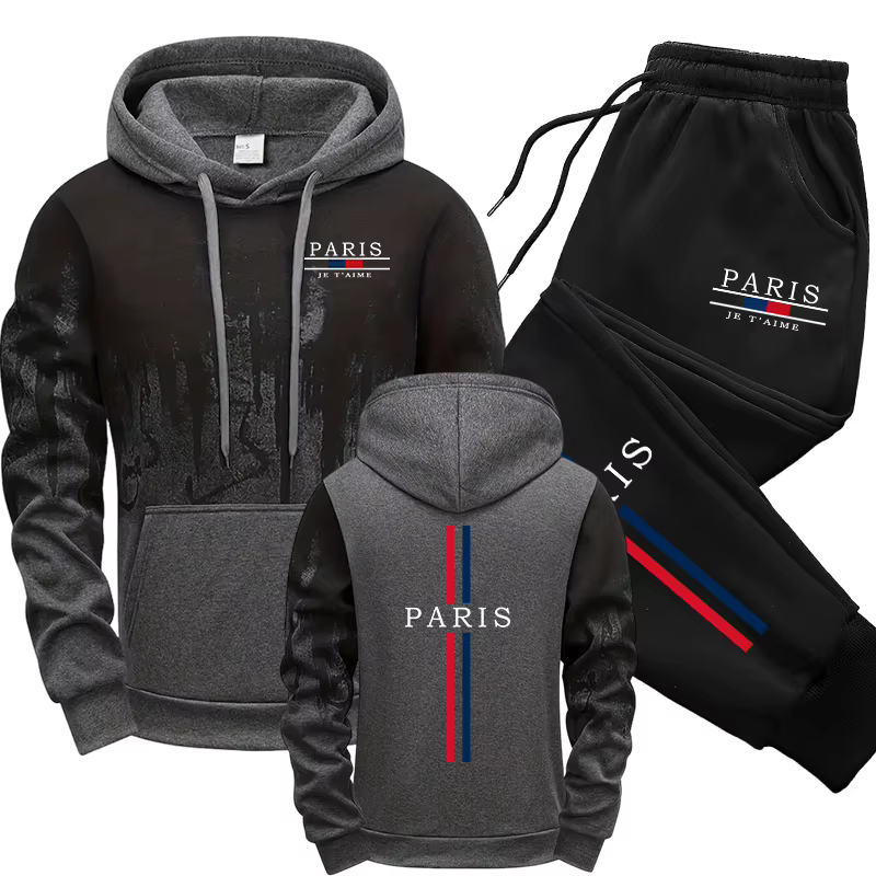 Paris mode survêtement sweat à capuche pantalons