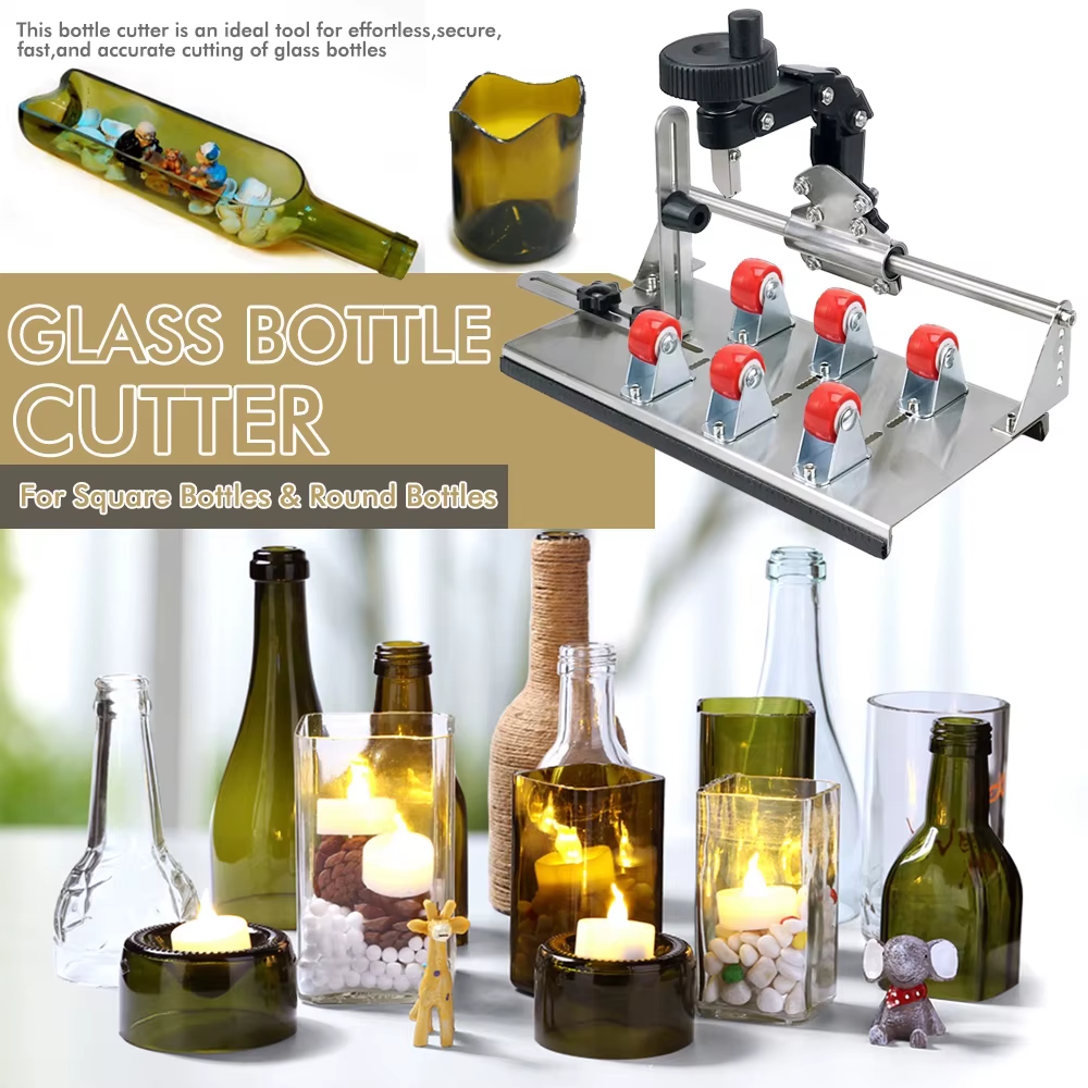 Nouveau coupe-bouteille en verre-outil de coupe de verre professionnel pour bouteilles carrées